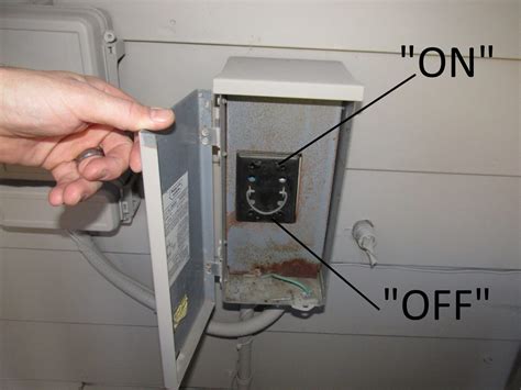 electrical box for air conditioner|air conditioner shut off switch.